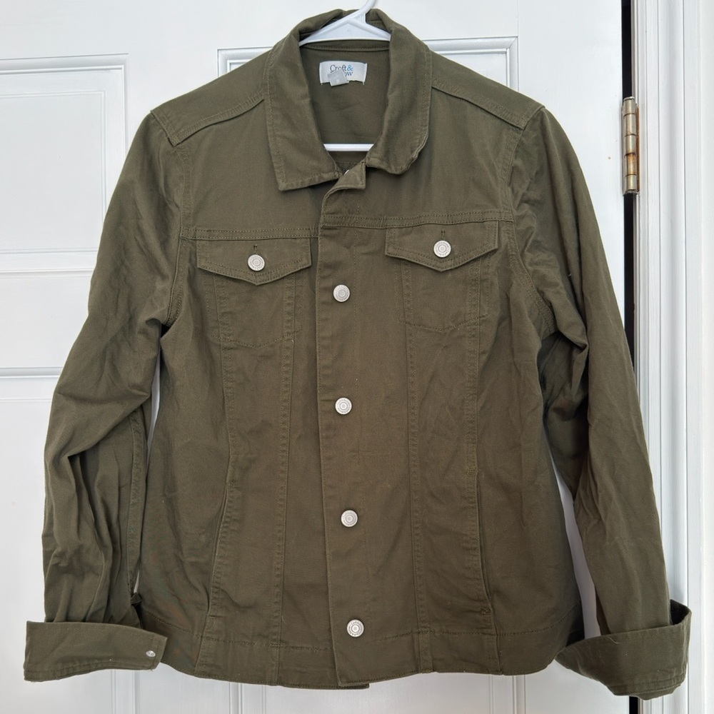 NWOT Croft & Barrow Olive Green Jacket